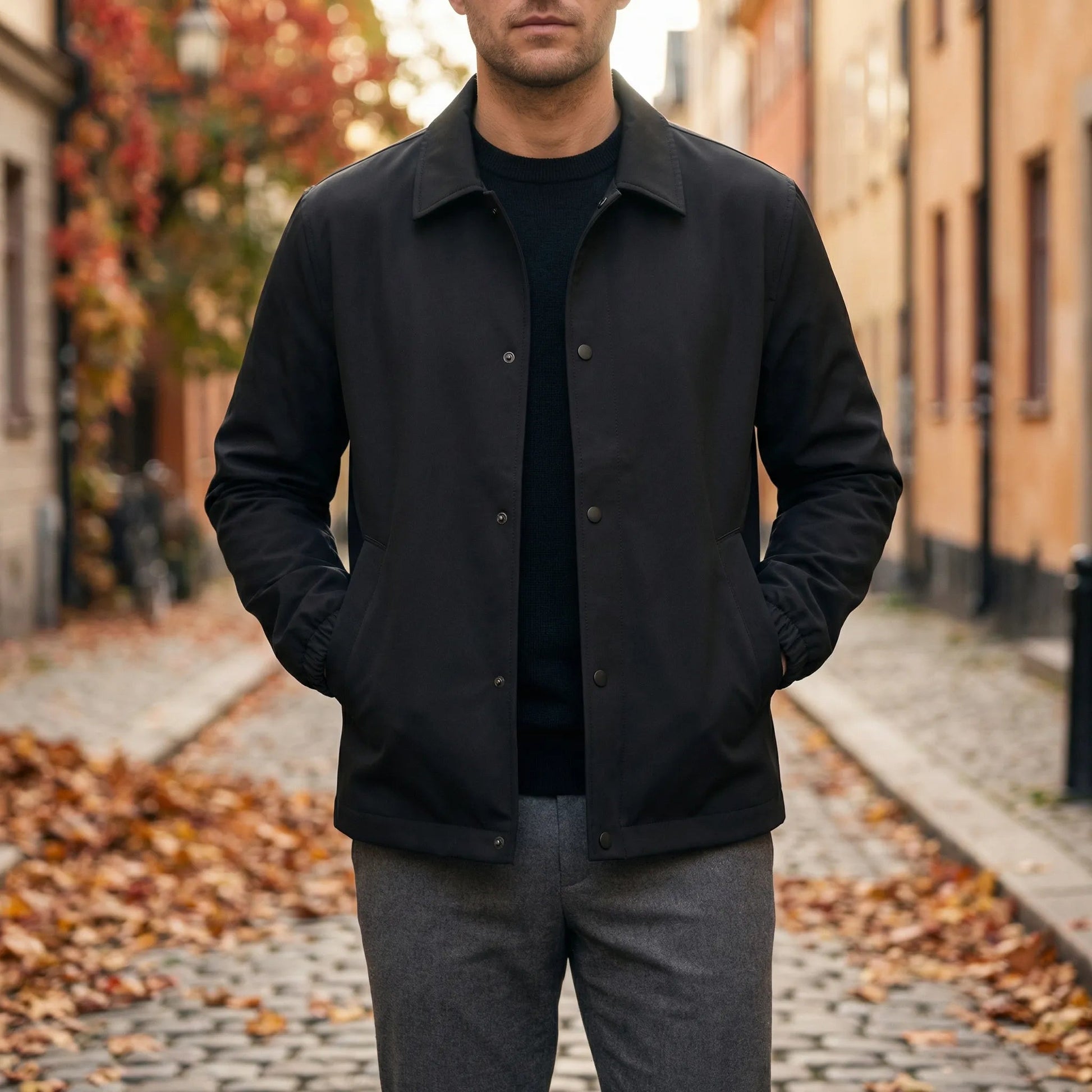 Men's Lightweight Button Collar Jacket