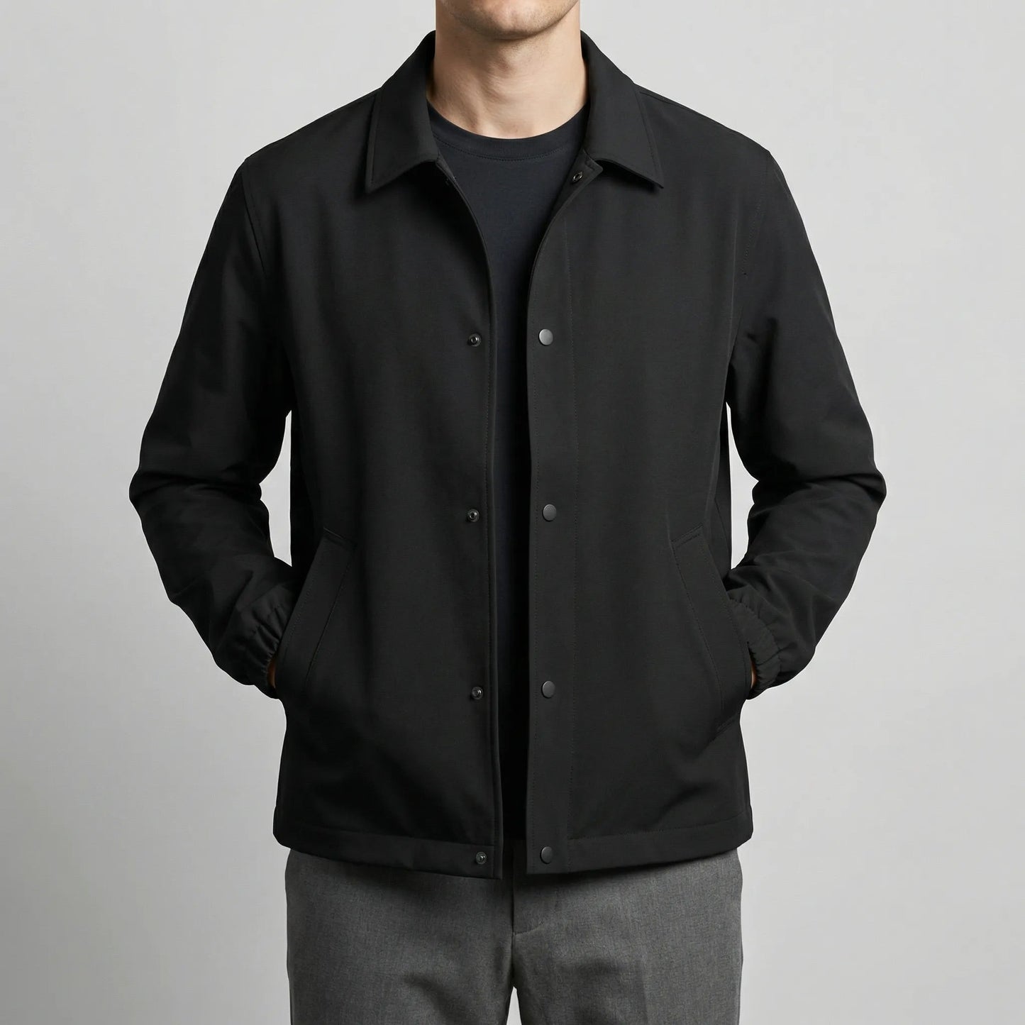 Men's Lightweight Button Collar Jacket