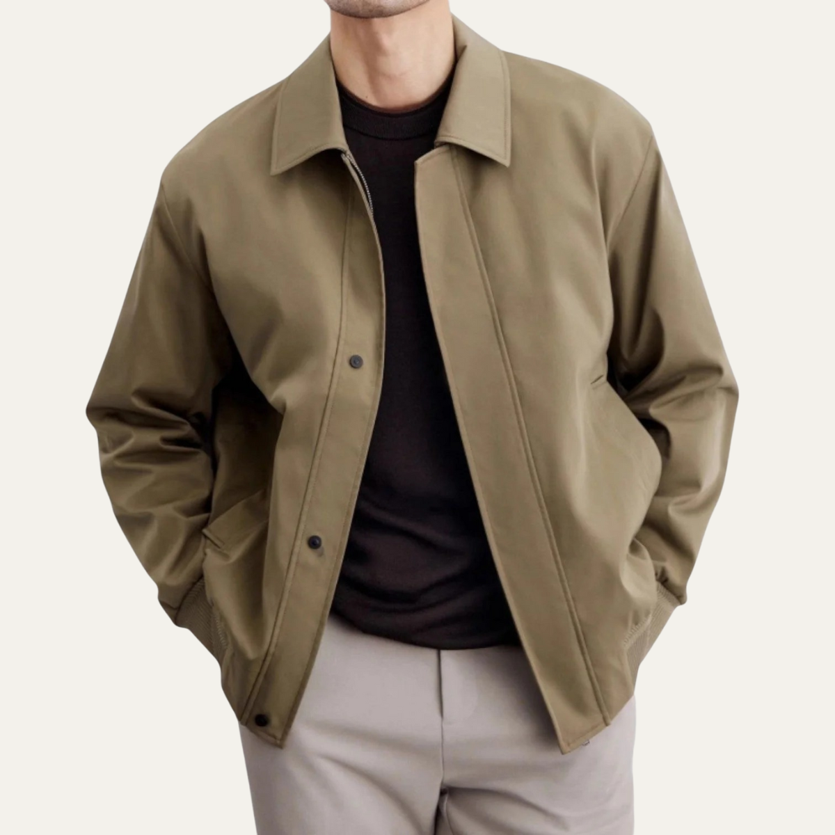 Men's Lightweight Button Collar Jacket