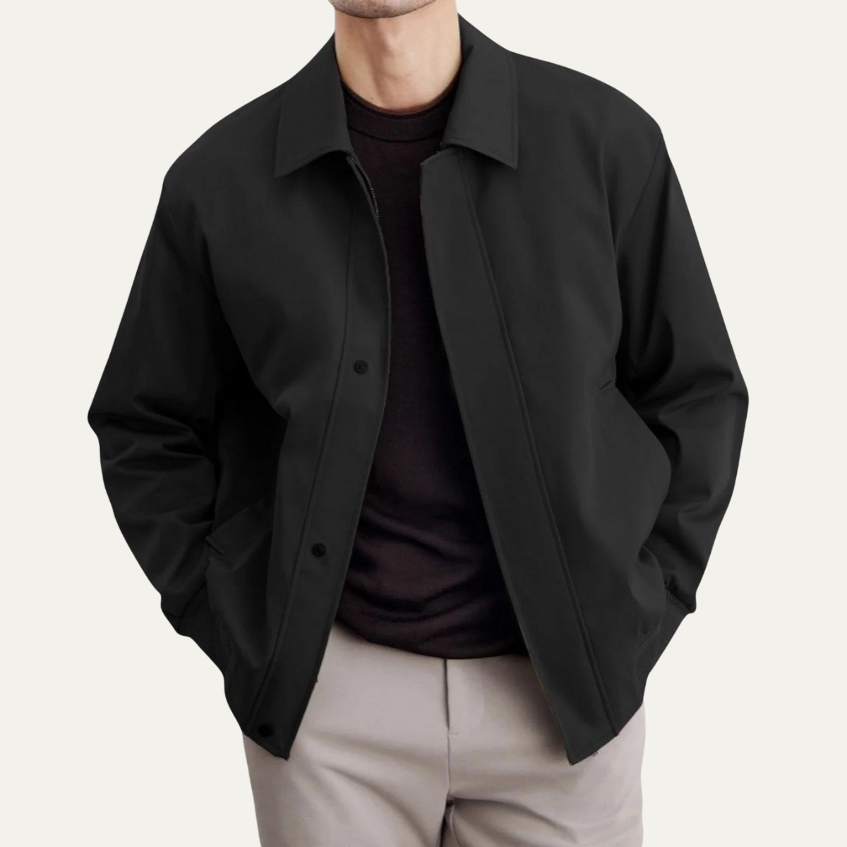 Men's Lightweight Button Collar Jacket