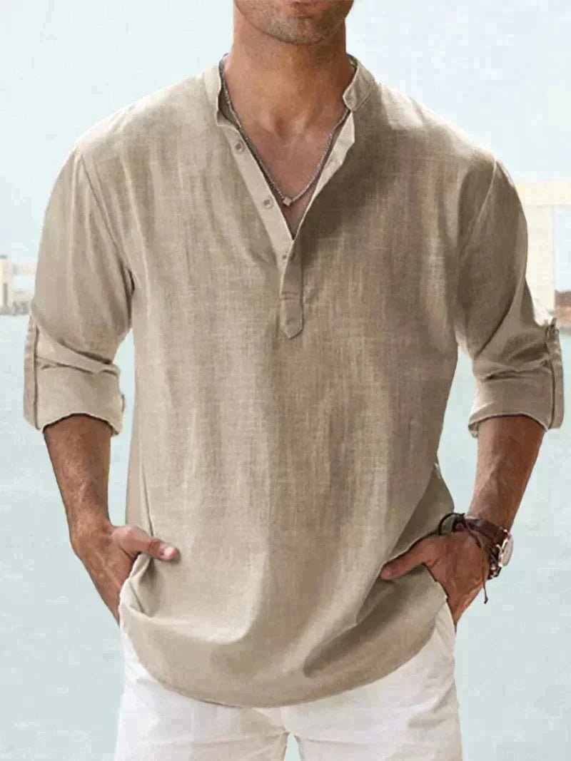 Men's Lightweight Button-Up Shirt