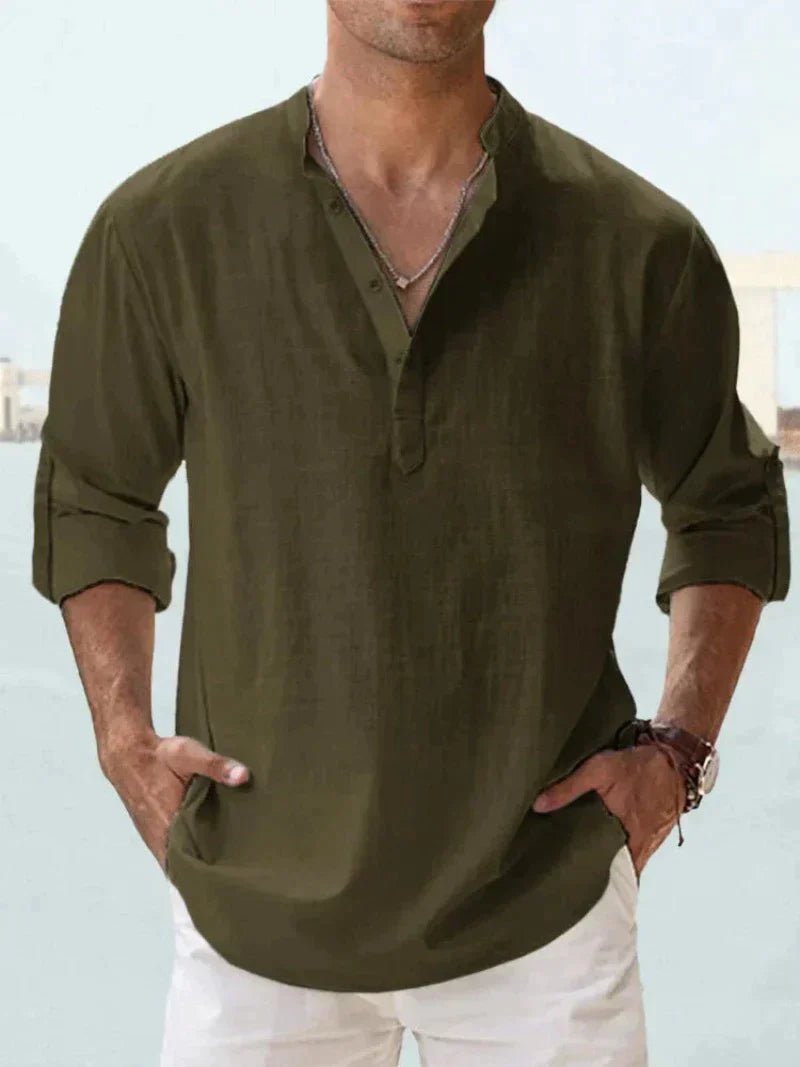 Men's Lightweight Button-Up Shirt