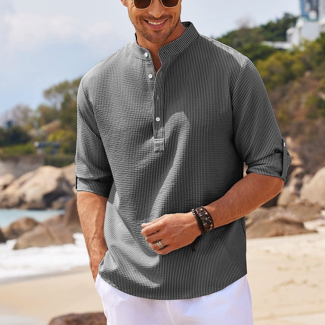 Men's Lightweight Casual Shirt with Sleeves