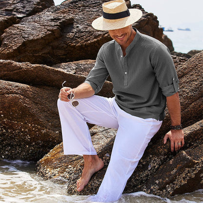 Men's Lightweight Casual Shirt with Sleeves
