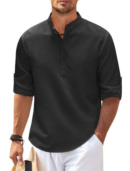 Men's Lightweight Casual Shirt with Sleeves