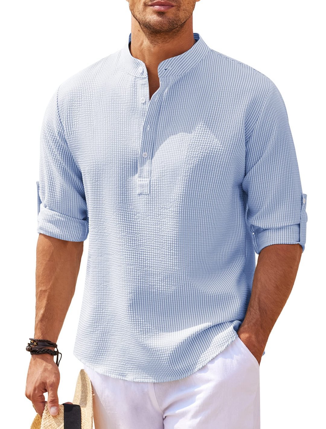 Men's Lightweight Casual Shirt with Sleeves