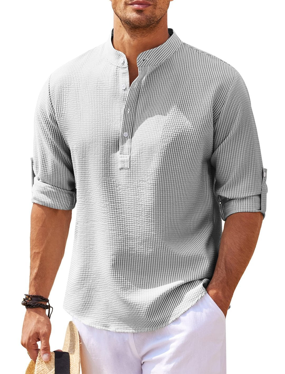 Men's Lightweight Casual Shirt with Sleeves