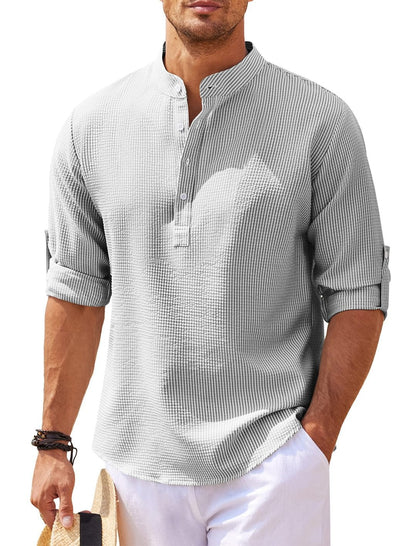 Men's Lightweight Casual Shirt with Sleeves