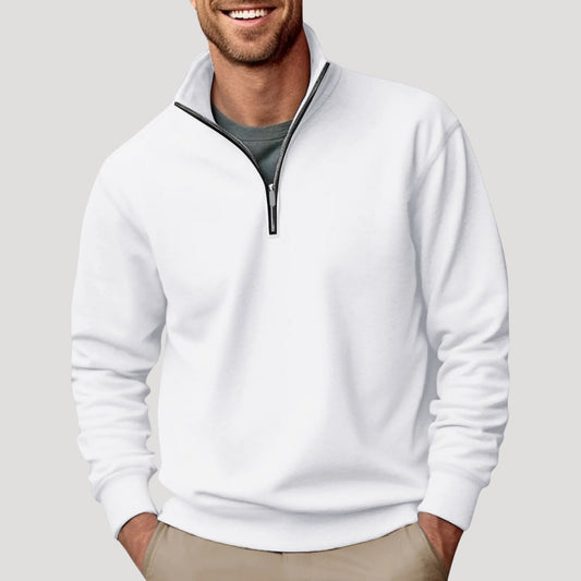 Men's Lightweight Half Zip Sweatshirt for Casual Wear