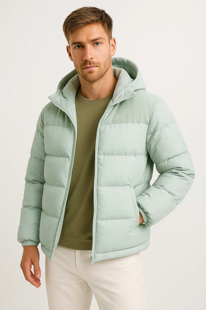 Men's Lightweight Hooded Puffer Jacket