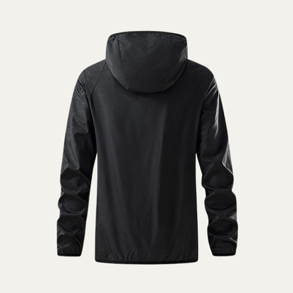 Men's Lightweight Hooded Windbreaker Jacket