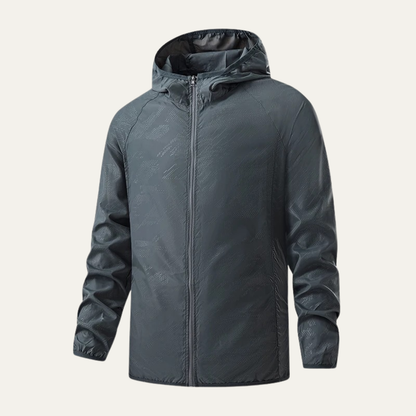 Men's Lightweight Hooded Windbreaker Jacket