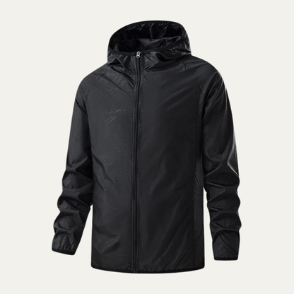 Men's Lightweight Hooded Windbreaker Jacket