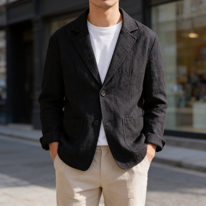 Men's Lightweight Linen Jacket
