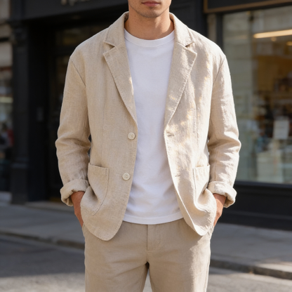 Men's Lightweight Linen Jacket