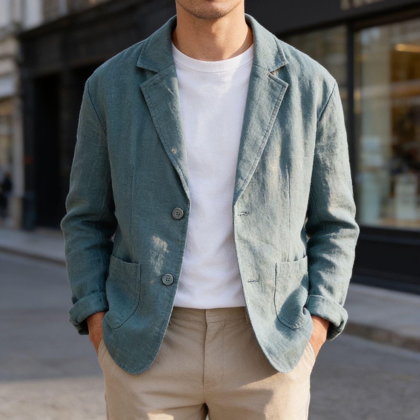 Men's Lightweight Linen Jacket