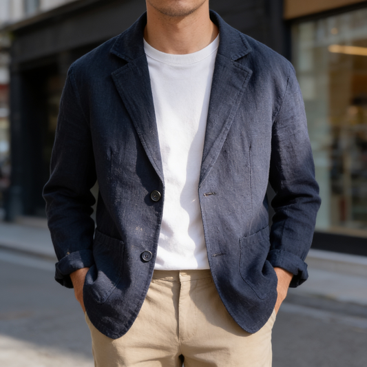 Men's Lightweight Linen Jacket
