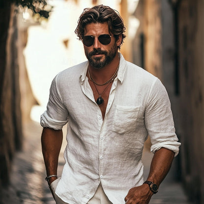 Men's Lightweight Linen Shirt