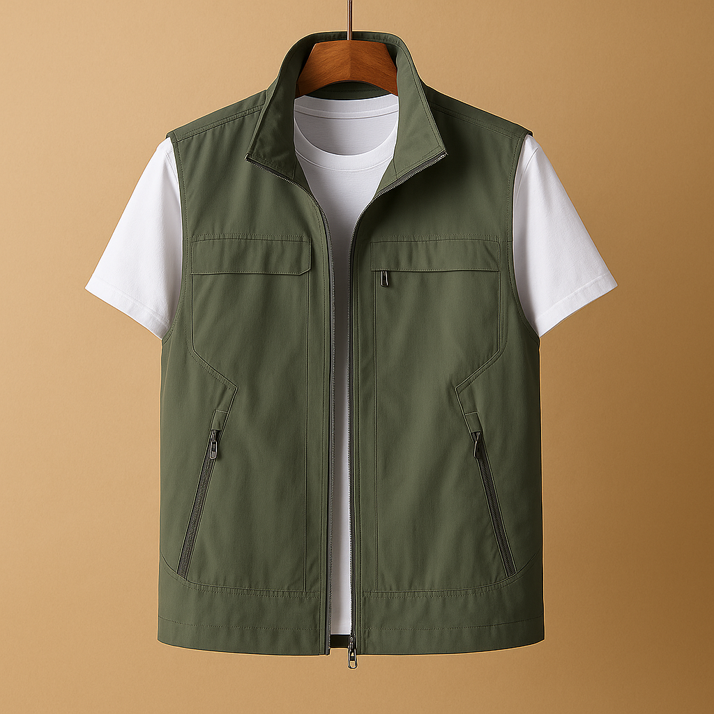 Men's Lightweight Outdoor Bodywarmer with Short Sleeves