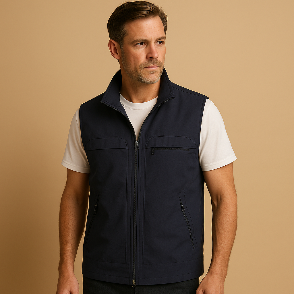 Men's Lightweight Outdoor Bodywarmer with Short Sleeves