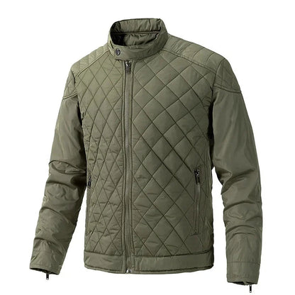 Men's Lightweight Quilted Jacket with Zipper
