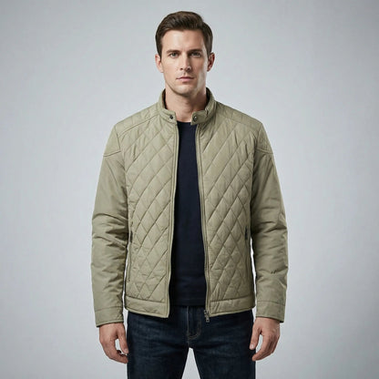 Men's Lightweight Quilted Jacket with Zipper
