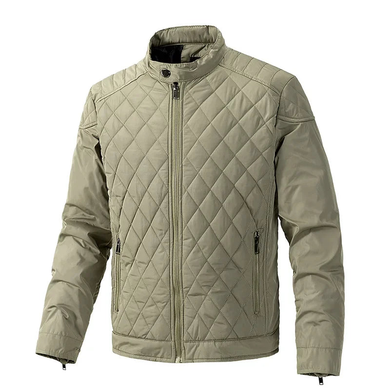 Men's Lightweight Quilted Jacket with Zipper