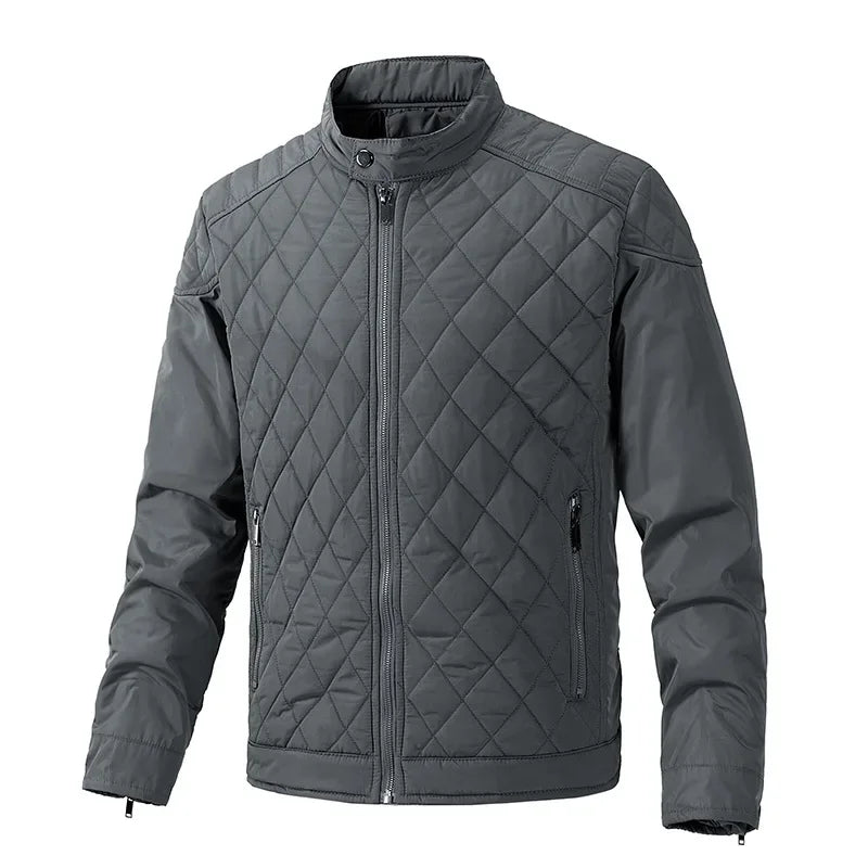 Men's Lightweight Quilted Jacket with Zipper