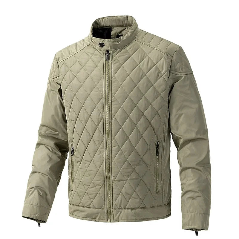 Men's Lightweight Quilted Jacket with Zipper