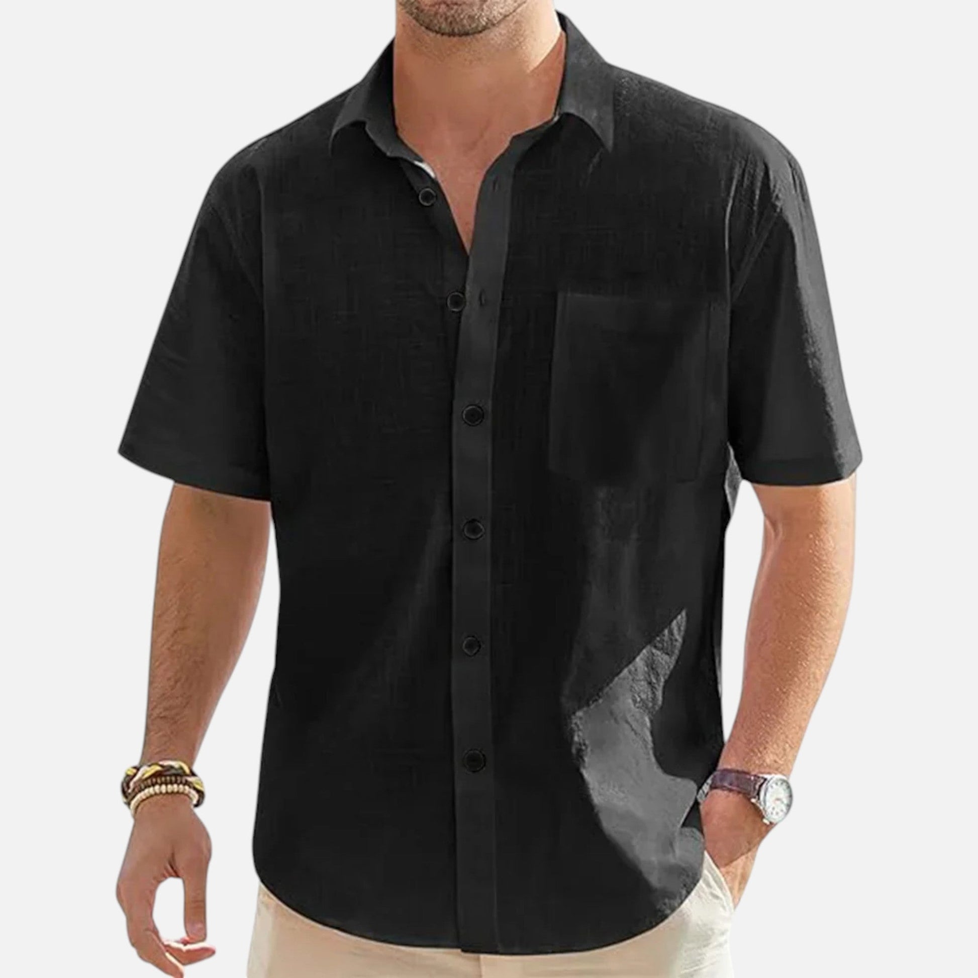 Men's Lightweight Short Sleeve Beach Shirt
