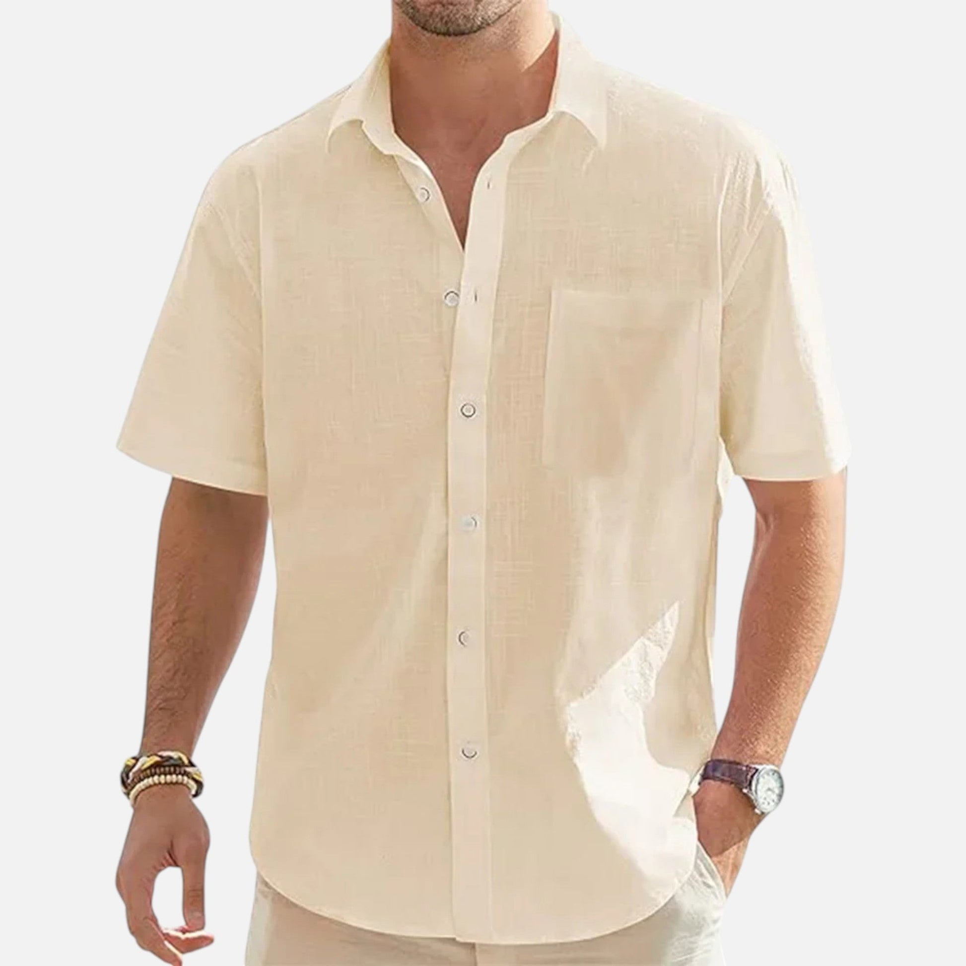 Men's Lightweight Short Sleeve Beach Shirt