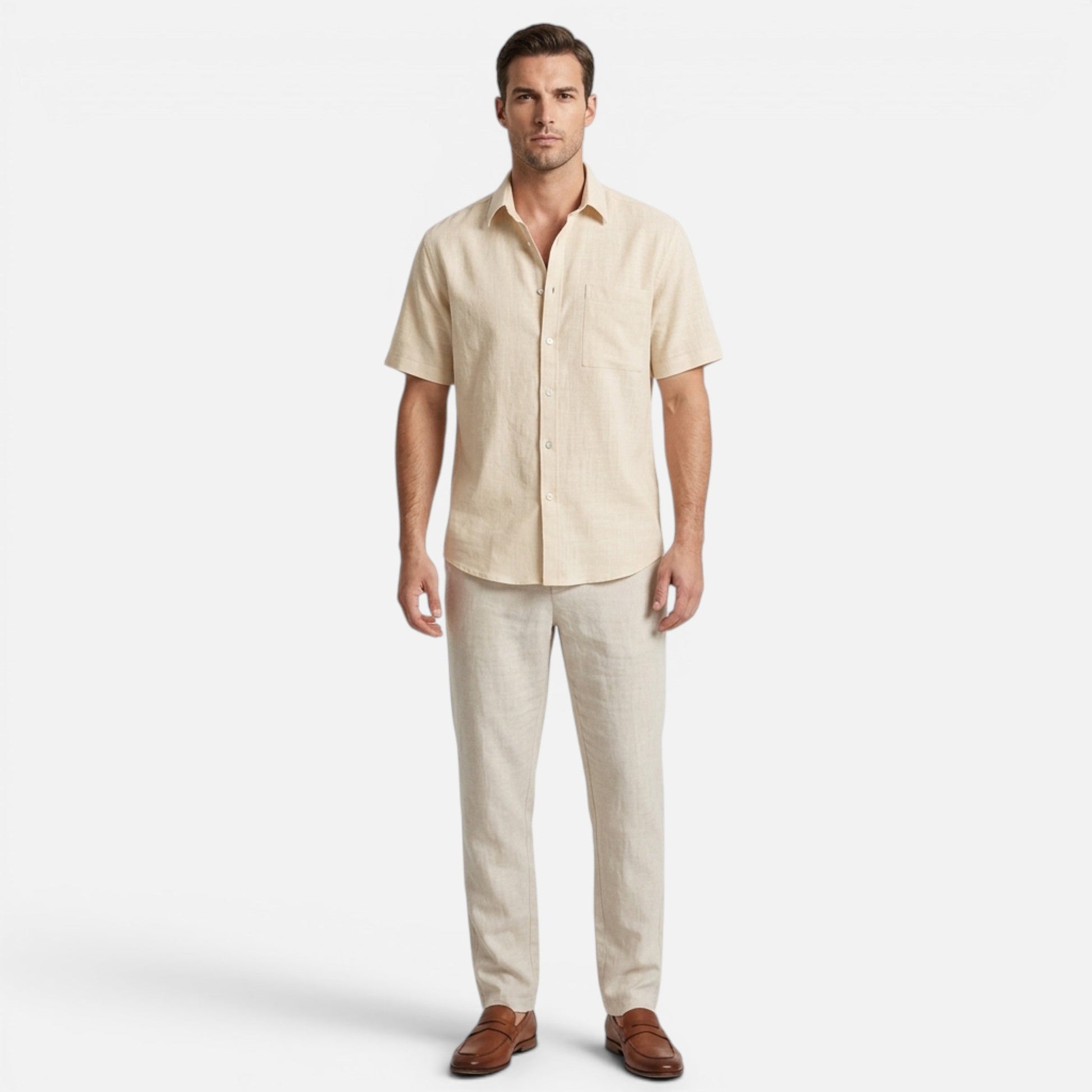 Men's Lightweight Short Sleeve Beach Shirt