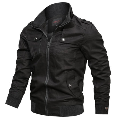 Men's Lightweight Summer Jacket with Zipper and Breathable Fabric