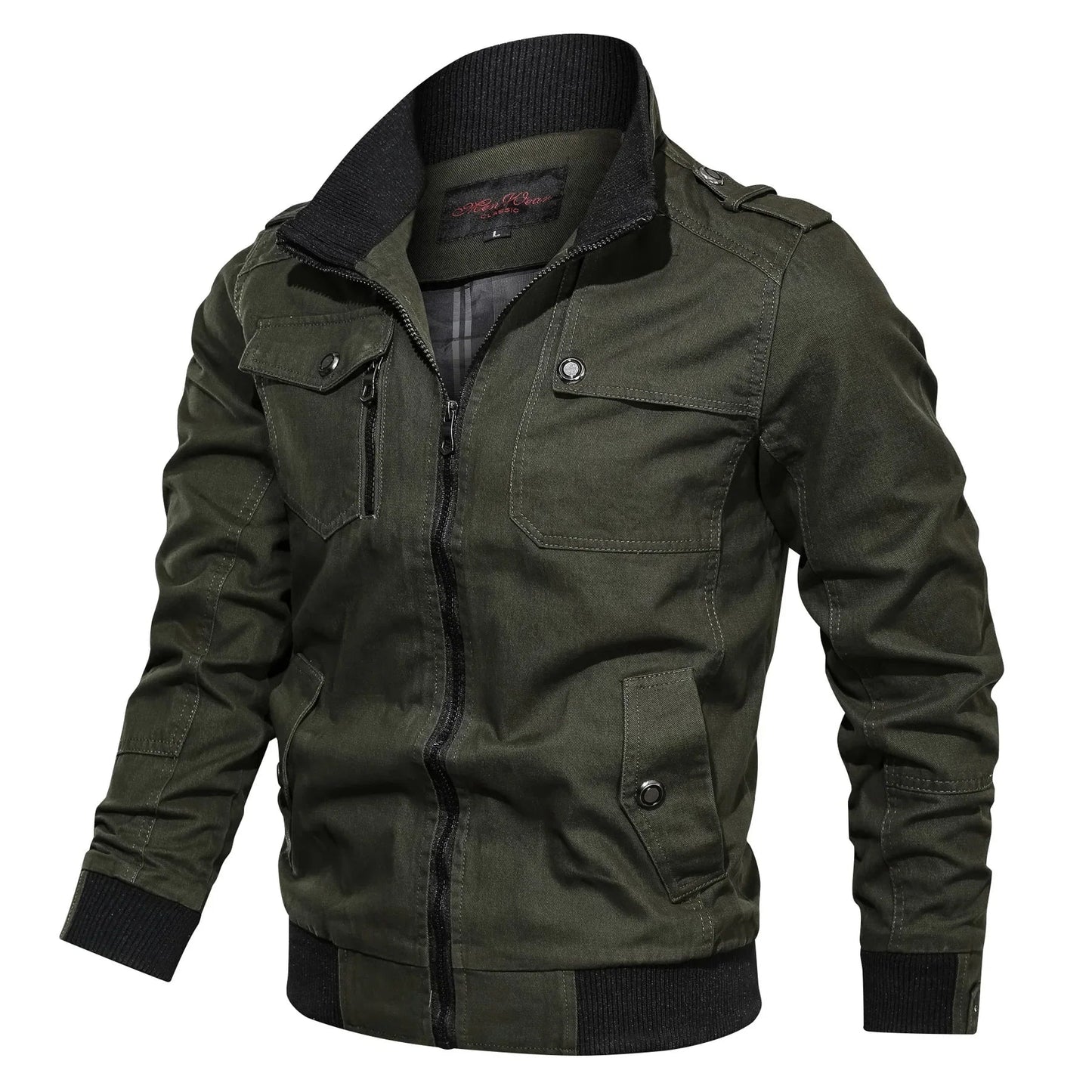 Men's Lightweight Summer Jacket with Zipper and Breathable Fabric