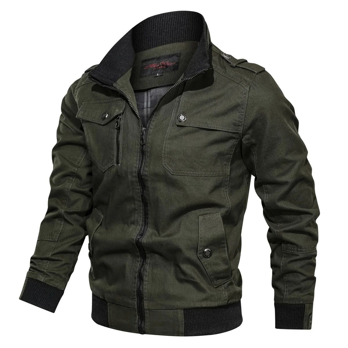Men's Lightweight Summer Jacket with Zipper and Breathable Fabric