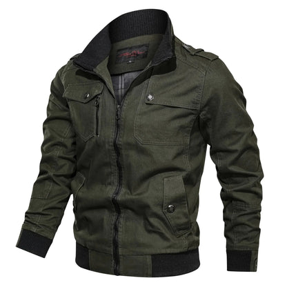 Men's Lightweight Summer Jacket with Zipper and Breathable Fabric