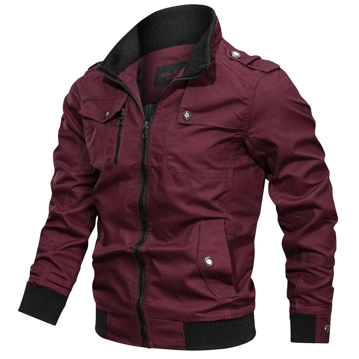 Men's Lightweight Summer Jacket with Zipper and Breathable Fabric