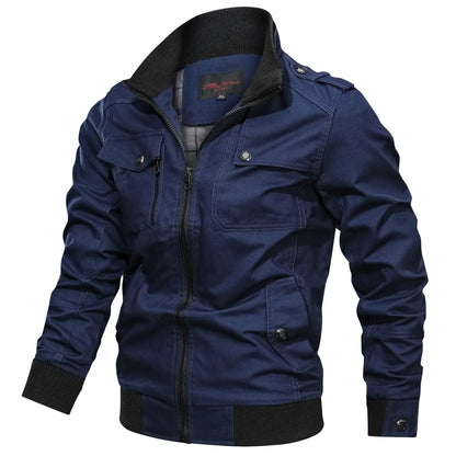 Men's Lightweight Summer Jacket with Zipper and Breathable Fabric