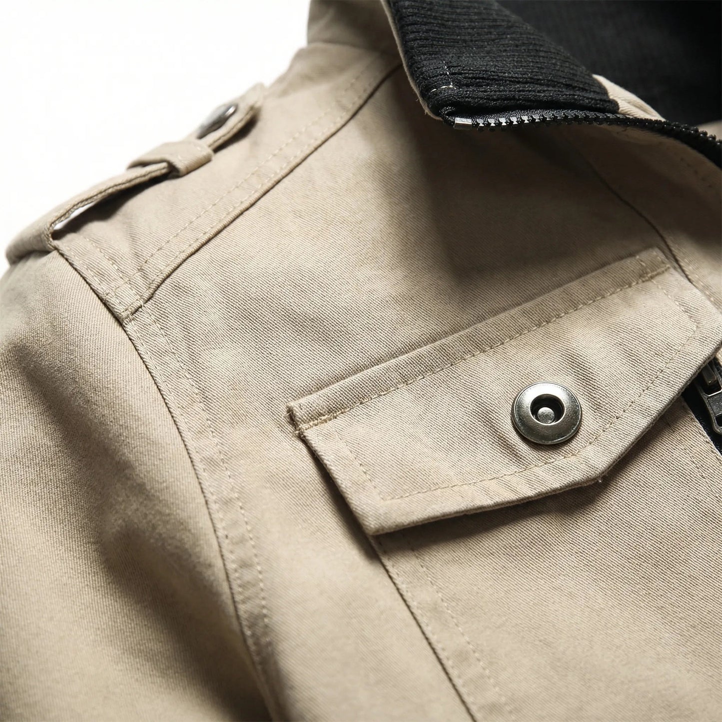 Men's Lightweight Summer Jacket with Zipper and Breathable Fabric