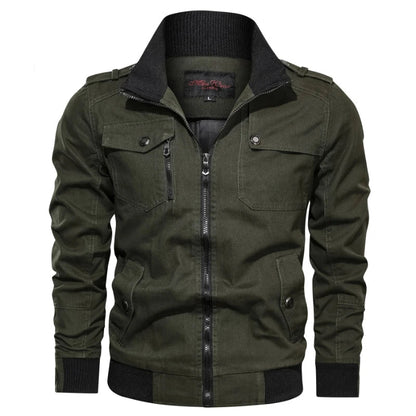Men's Lightweight Summer Jacket with Zipper and Breathable Fabric