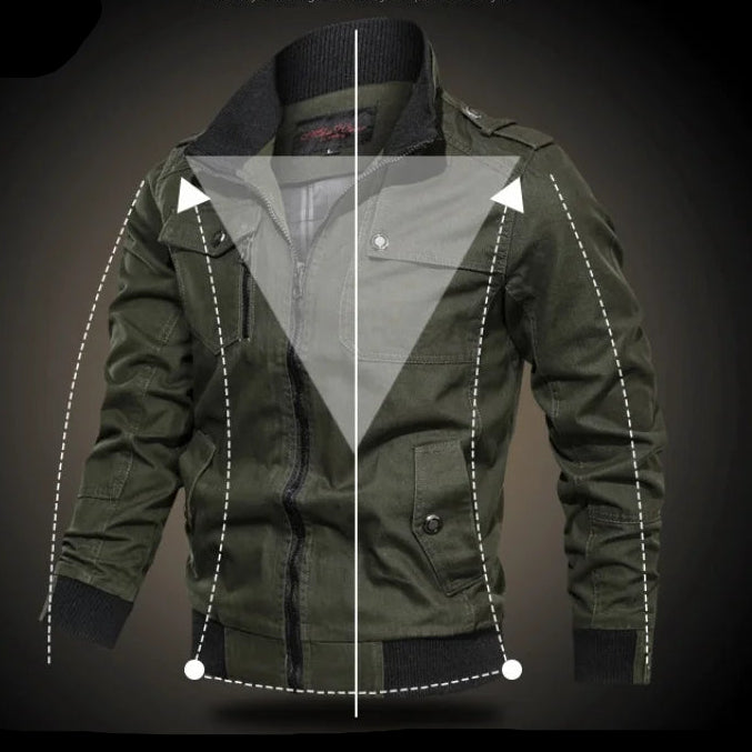 Men's Lightweight Summer Jacket with Zipper and Breathable Fabric
