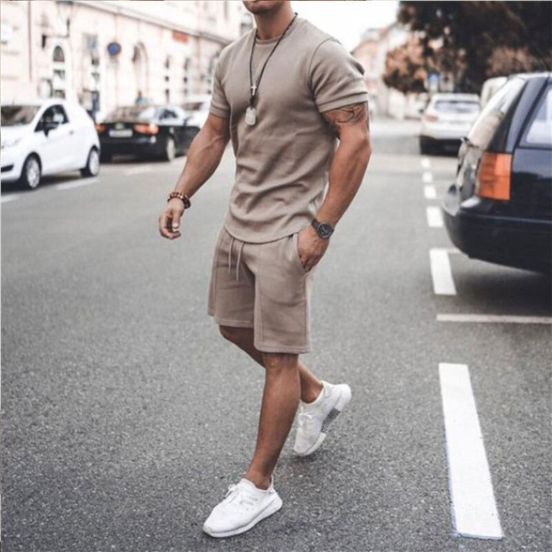 Men's Lightweight T-Shirt and Shorts Set