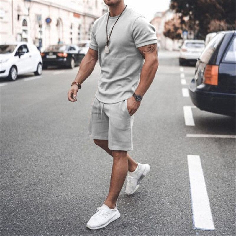 Men's Lightweight T-Shirt and Shorts Set