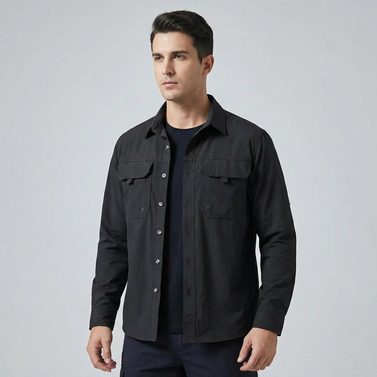 Men's Lightweight Transitional Overshirt Jacket