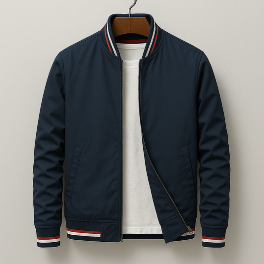 Men's Lightweight Zip-Up Bomber Jacket