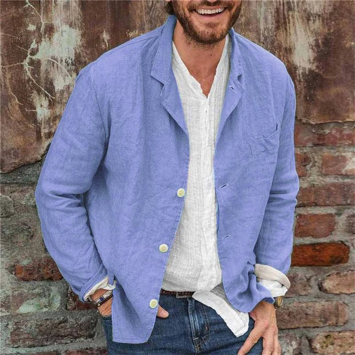 Men's Linen Blazer Jacket for Casual and Formal Wear