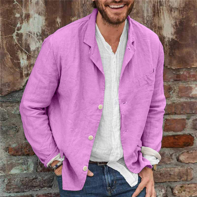 Men's Linen Blazer Jacket for Casual and Formal Wear