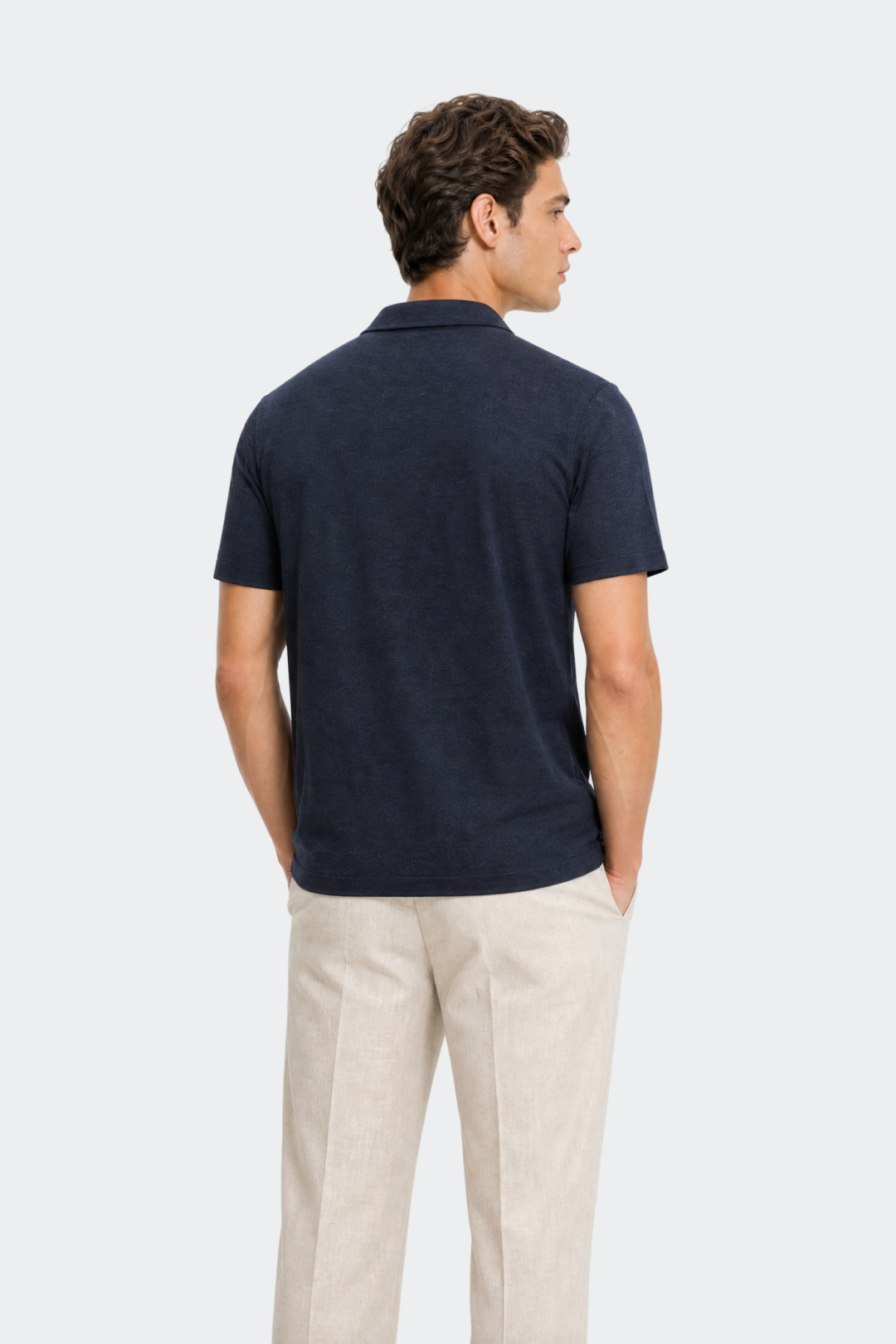 Men's Linen Blend Knitted Shirt