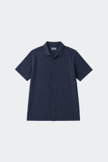 Men's Linen Blend Knitted Shirt