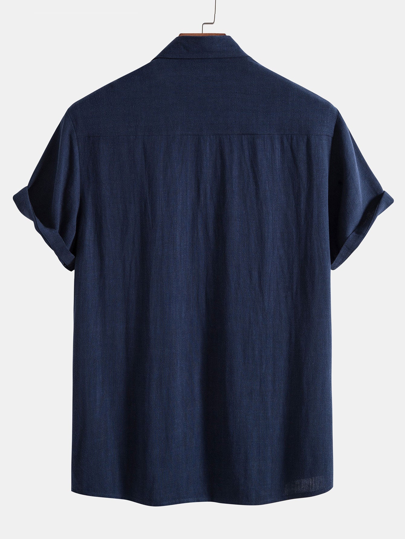Men's Linen Button-Up Shirt